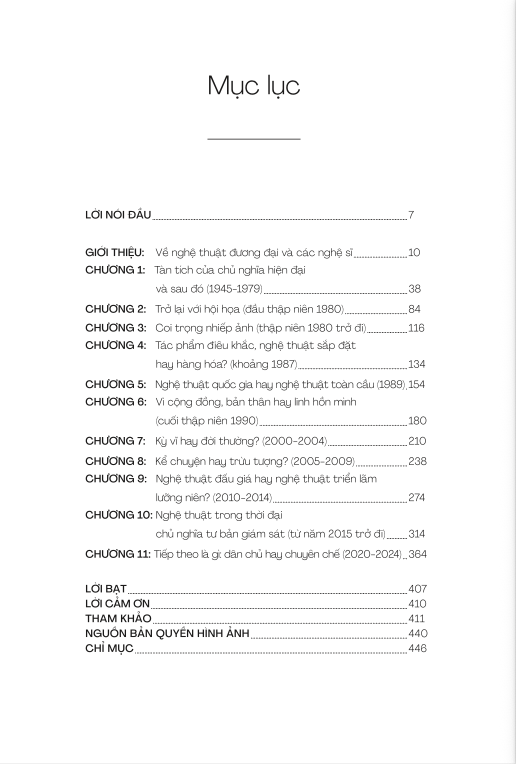 Mục lục xem trước của sách Câu chuyện nghệ thuật đương đại